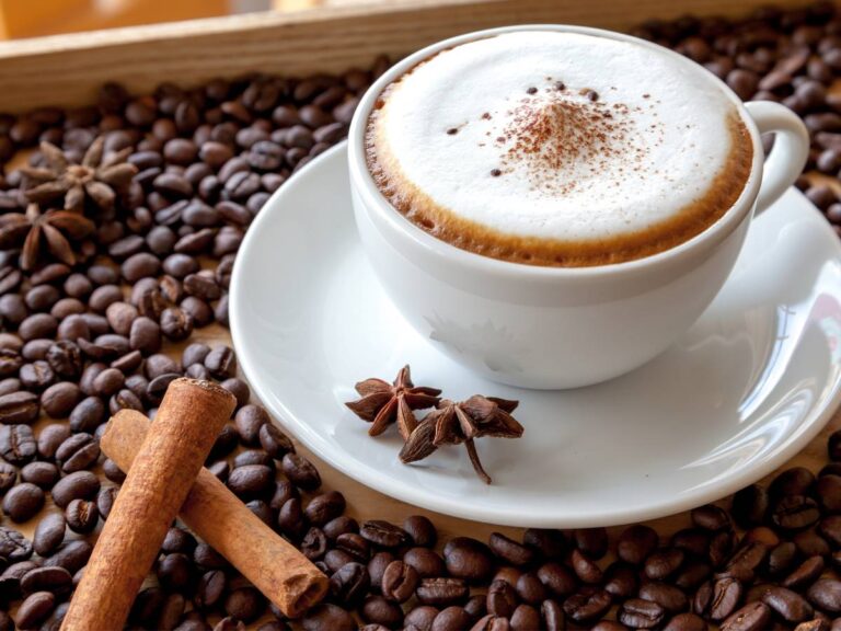 Filiżanka kawy z pianką. Obrazek w artykule Kawa cappuccino. Odkryj sekrety kawy z pianką